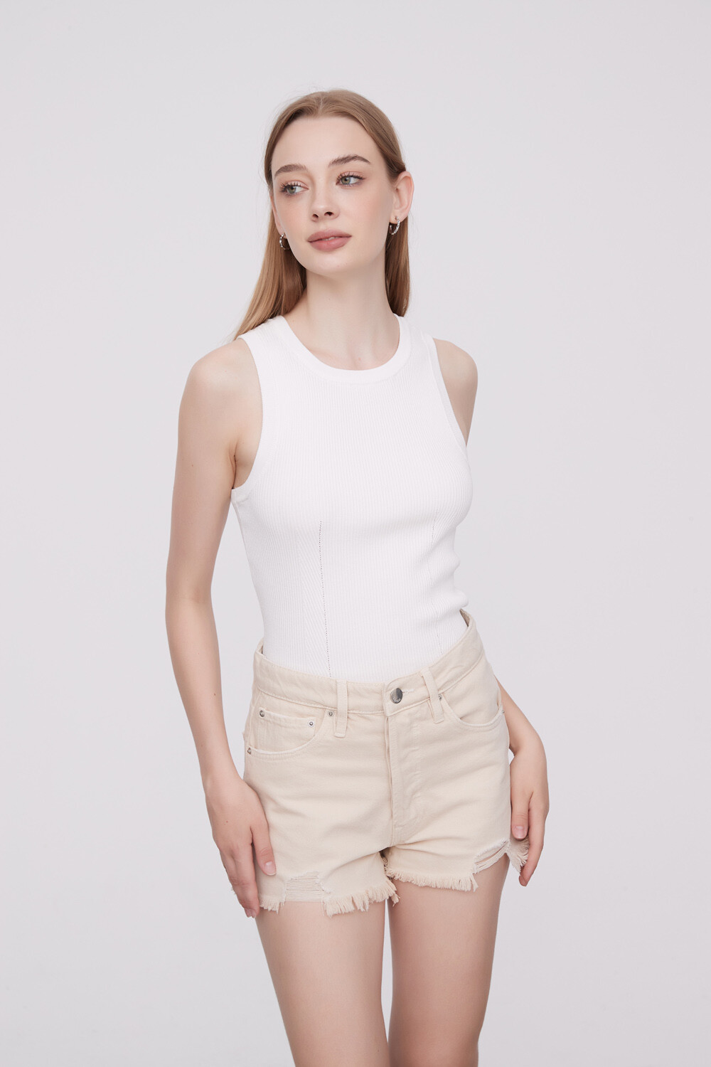 Musculosa Rios Marfil / Off White