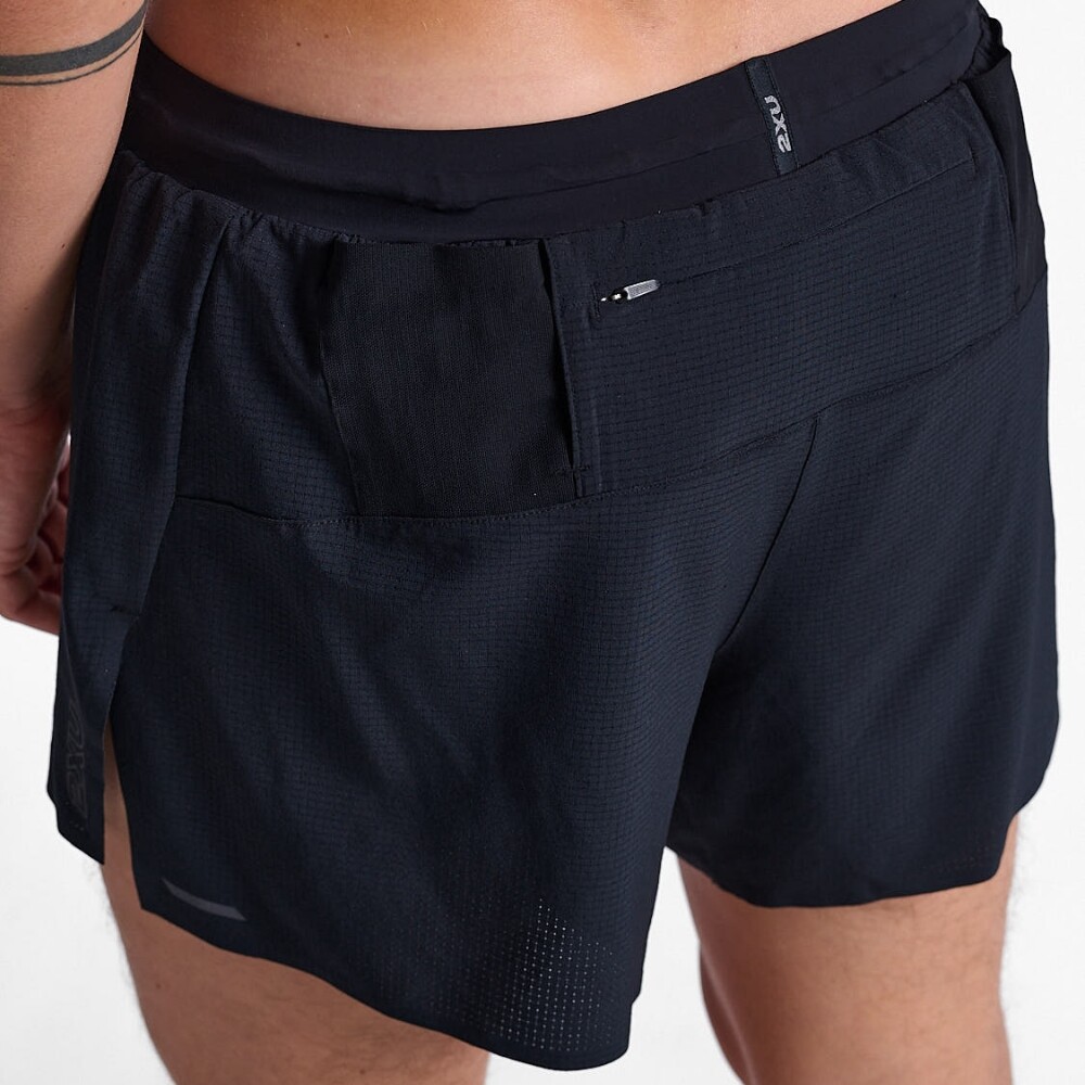Short Running Light Speed Stash 5 Inch Short Hombre Black/black Reflective