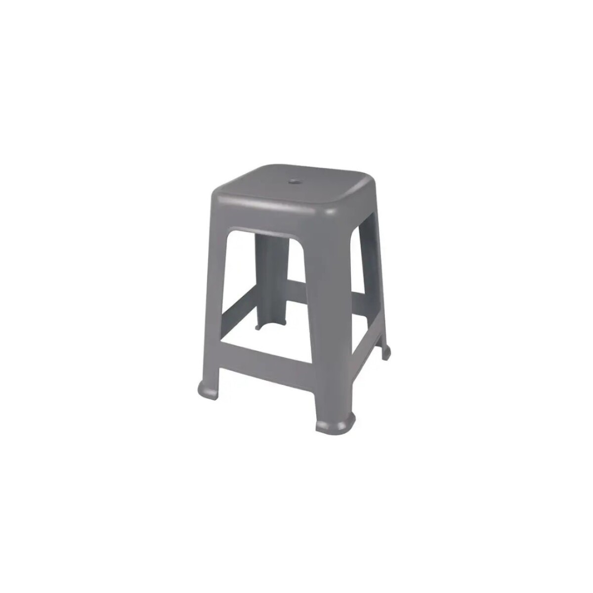 BANQUETA PLASTICA BELA VISTA MOR 36X36X45CM - GRIS 