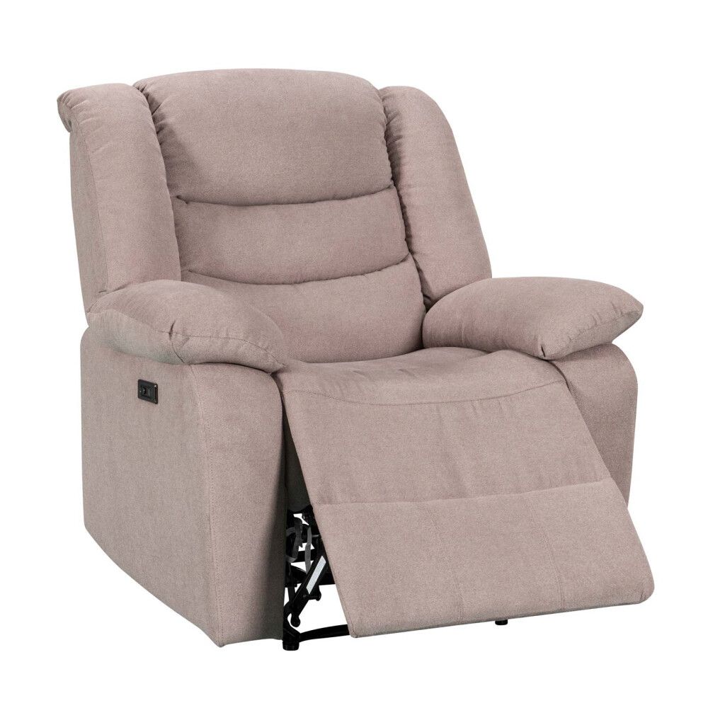RECLINER ELÉCTRICO TELA MARRON MARSELLA II TAUPE