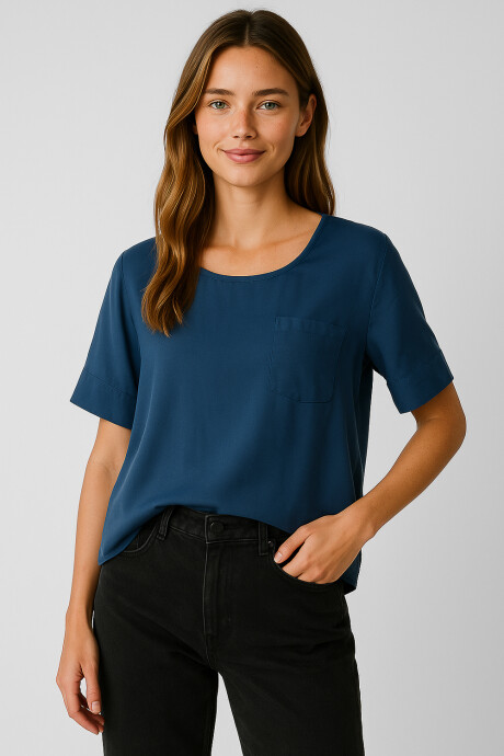 Blusa Douglas Azul Grisaceo