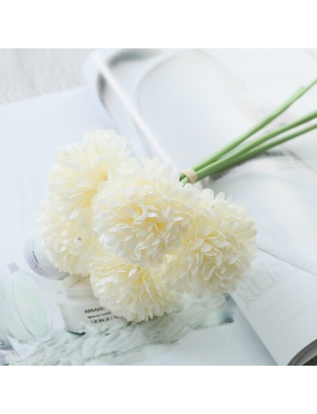 RAMO 5 FLORES ARTIFICIAL 23CM BLANCO RAMO 5 FLORES ARTIFICIAL 23CM BLANCO