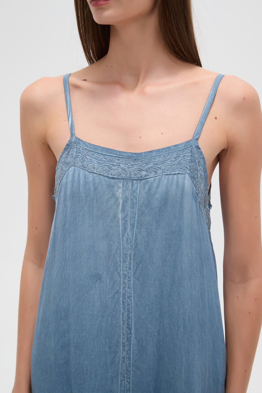 Vestido Aldrin Azul Piedra