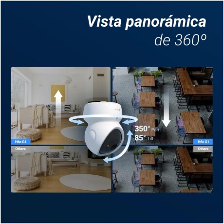 Cámara De Seguridad EZVIZ H6C G1 5MP 4K Detección Inteligente Seguimiento De Zoom Automático Cámara De Seguridad EZVIZ H6C G1 5MP 4K Detección Inteligente Seguimiento De Zoom Automático