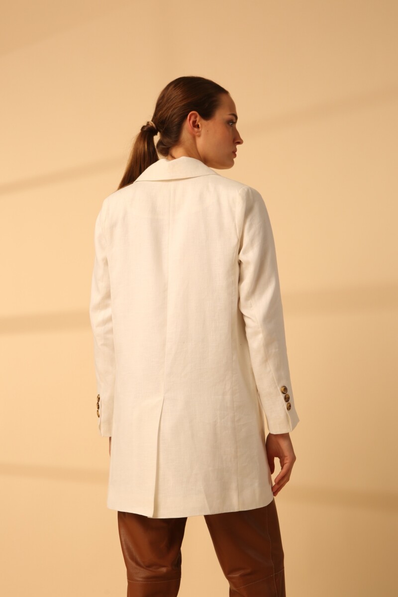 BLAZER CIPRA LINEN SS24 Blanco