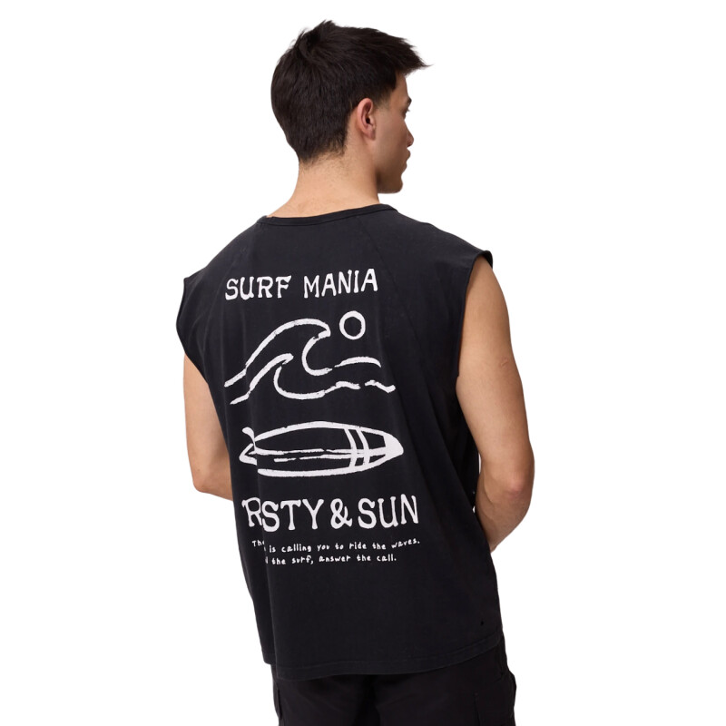 Musculosa Rusty Marea - Negro Musculosa Rusty Marea - Negro