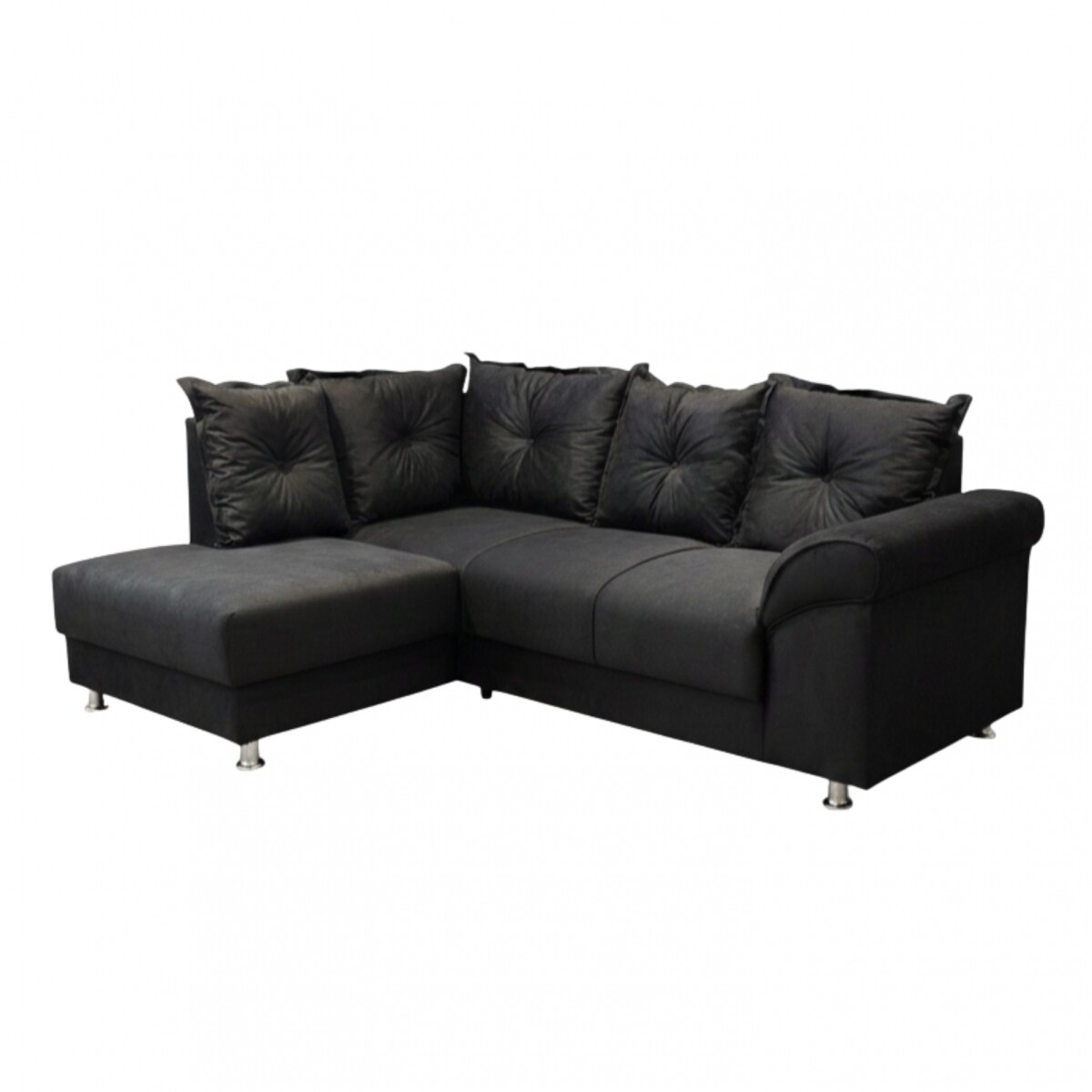 Sillón Esquinero 5 lugares - Bari - Negro 