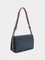 Bolso Bandolera De Nylon S azul-marino