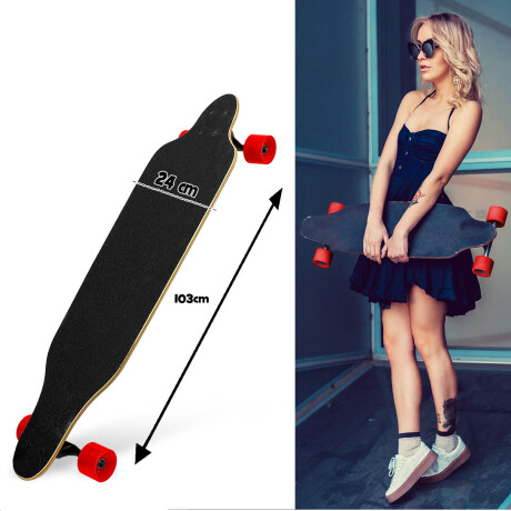 Longboard Profesional 9capas Maple Canadiense Skate 2