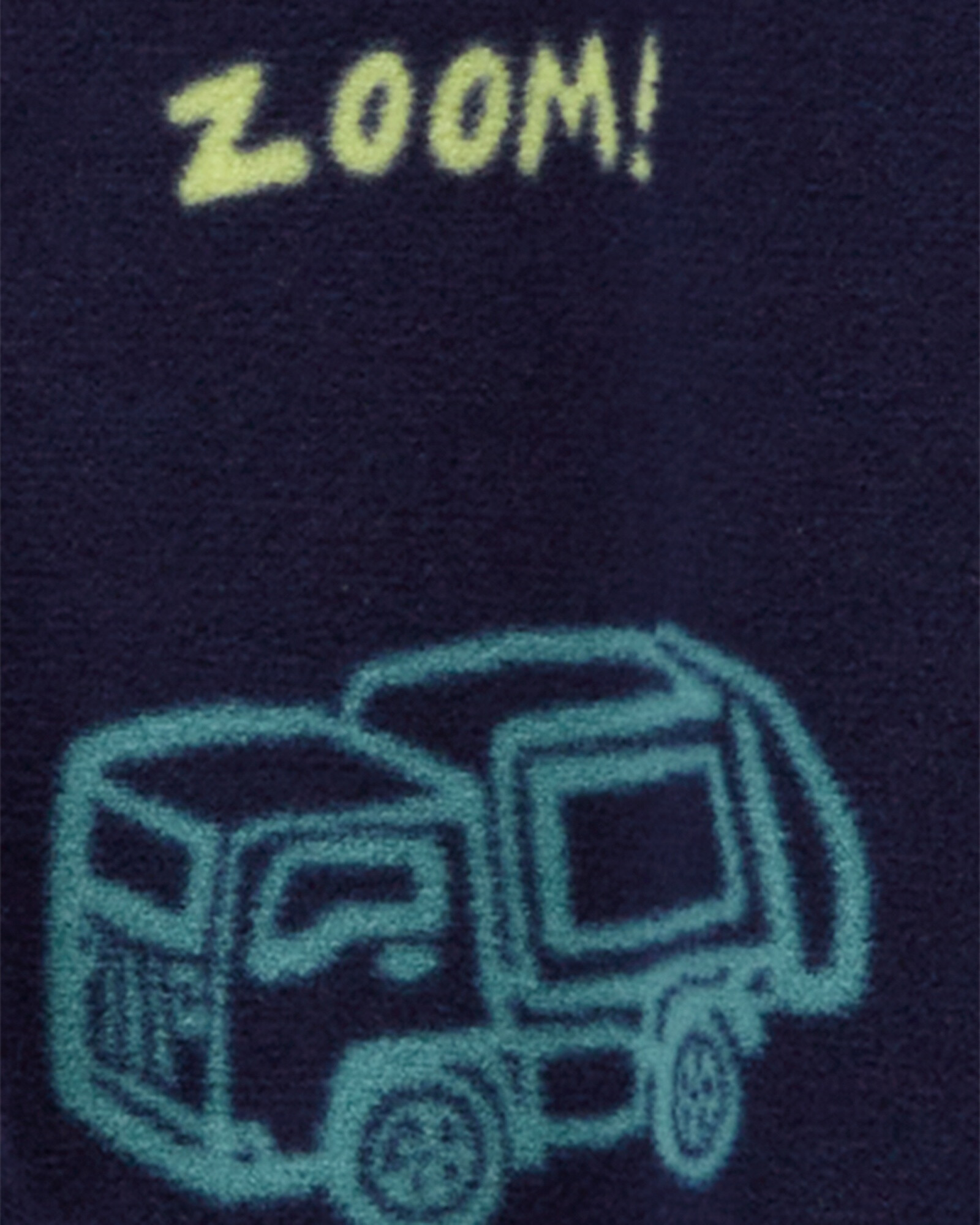 Pijama uno pieza de micropolar, con pie, diseño transportes Sin color