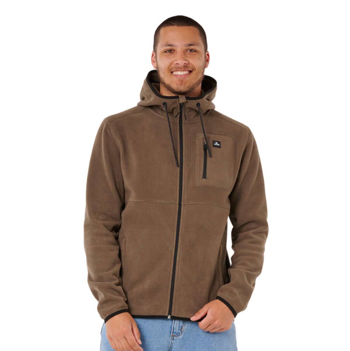 Canguro Rip Curl Departed Polar Fleece Zip Thru - Marron 