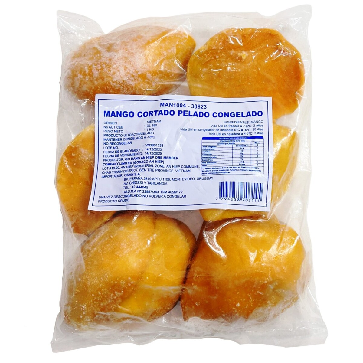 Mango en Mitades 
