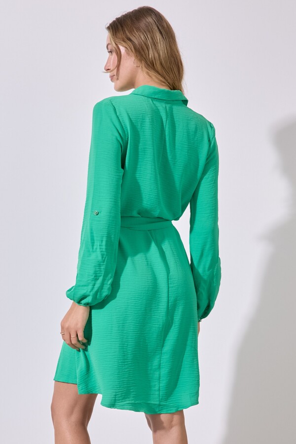 Vestido Botones VERDE