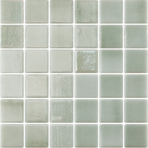 Pastilla De Piscina Verde Brillo De 5X5 En Malla GAMAS DE VERDE