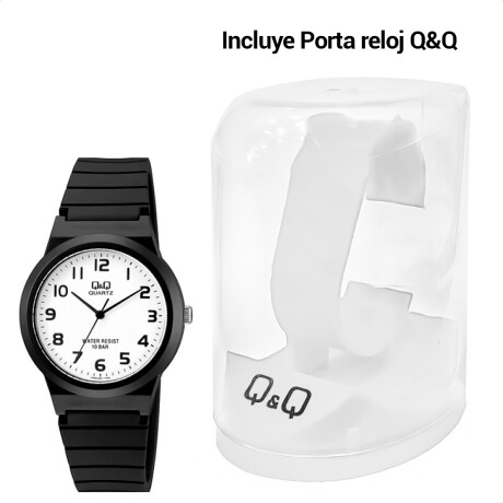 Reloj Q&Q PVC Hombre Análogo Con Correa De Silicona Blanco