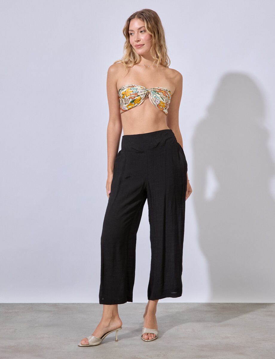 Pantalon Crop - Negro 