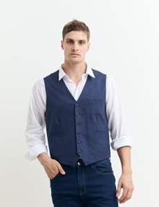 470638 CHALECO HARRINGTON LABEL Azul