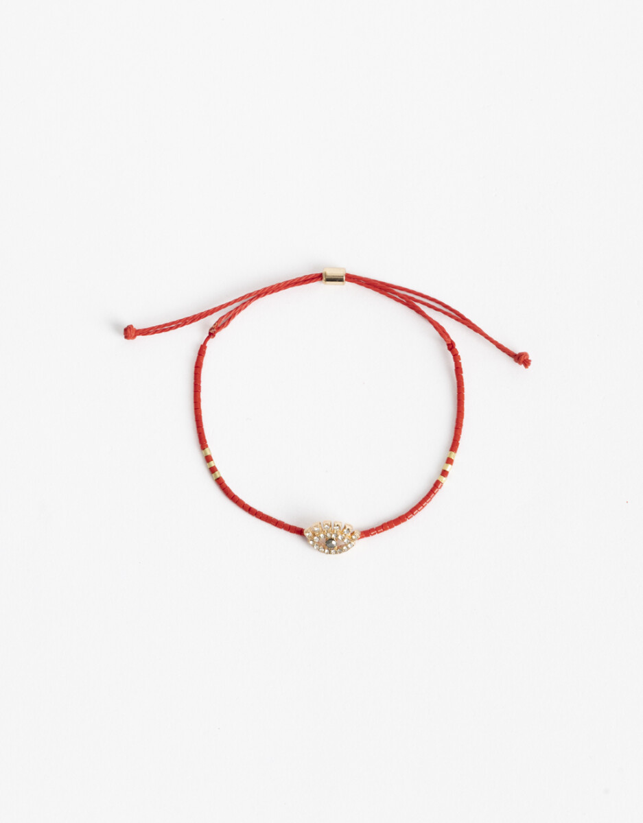 Pulsera Flexible Dije Ojo Lucky 