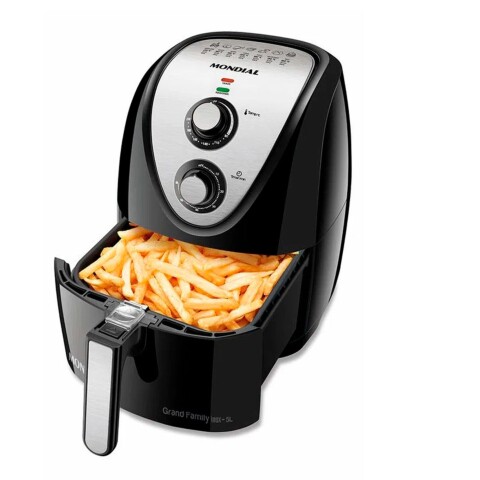 Freidora Electrica Mondial Air Fry 5 litros negro/inox AFN-50 Freidora Electrica Mondial Air Fry 5 litros negro/inox AFN-50