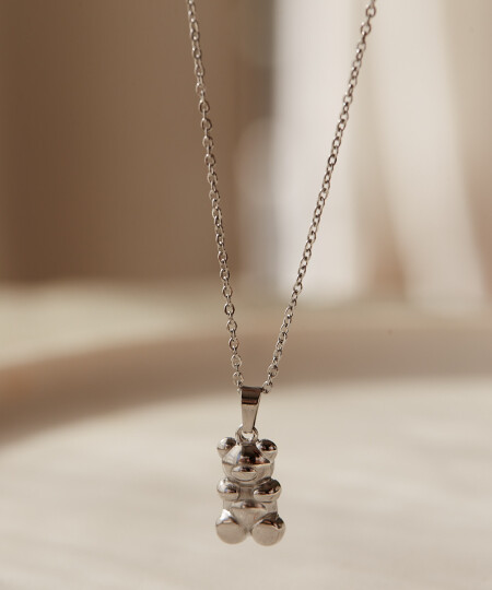COLLAR TEDDY SILVER