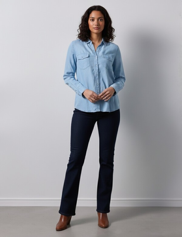 Camisa Lyocell JEAN CLARO