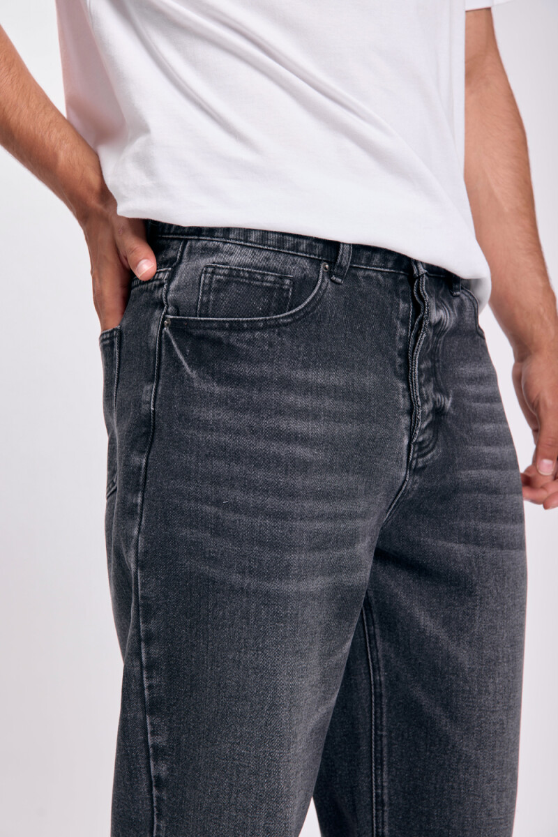 Pantalón jean ancho Gris Oscuro