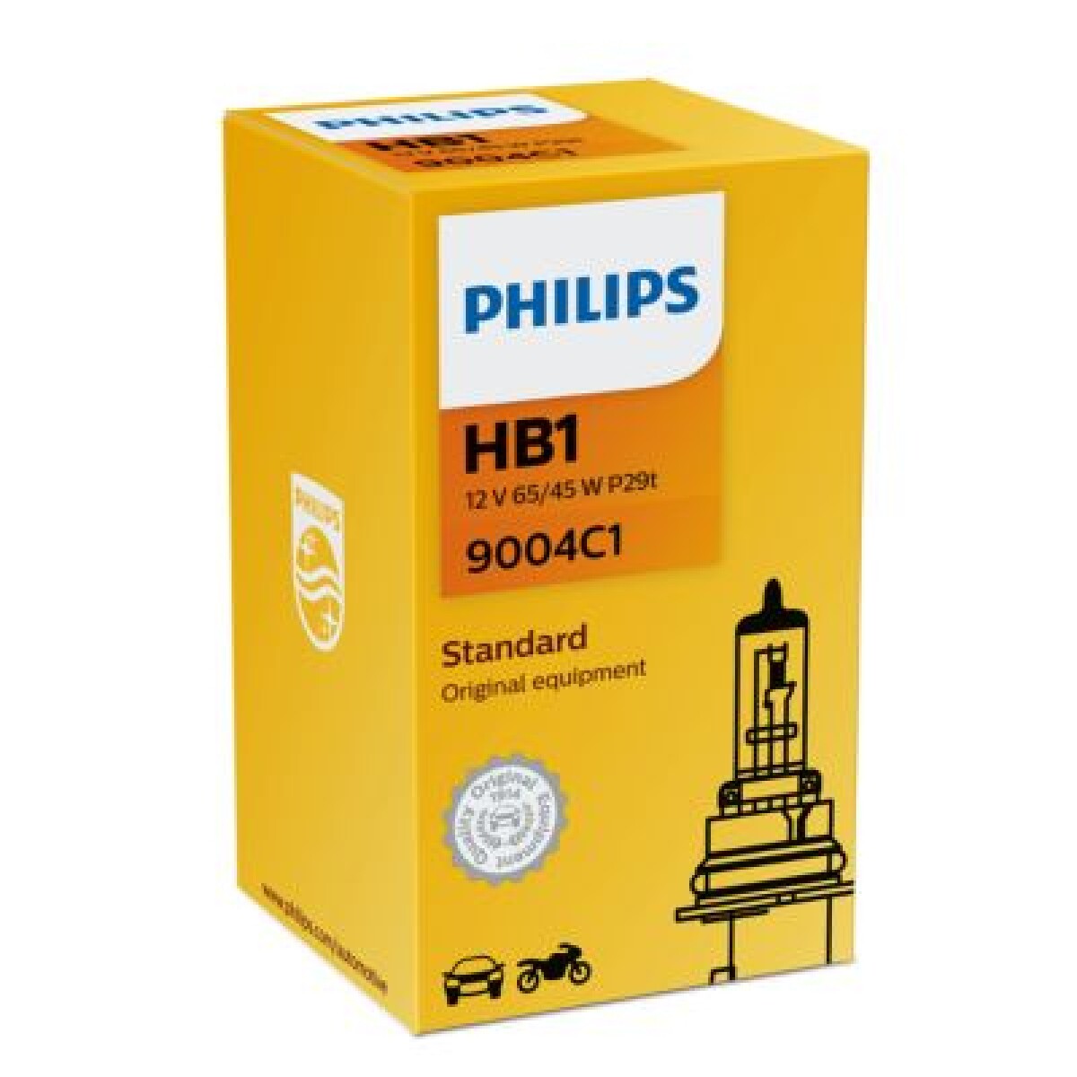 LAMPARA - HALOGENA 12V 65-45W HB1 P29T PHILIPS 