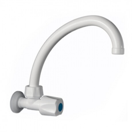 GINYPLAS GRIFO DE PARED PICO CURVO MÓVIL VOLANTE CORONA Ginyplas Grifo De Pared Pico Curvo Móvil Volante Corona