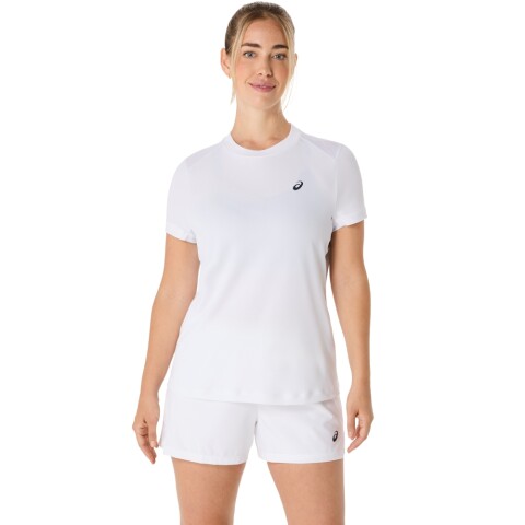 Polo Tenis Court SS Top Mujer Brilliant White