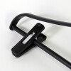 PERCHA PLAST NEGRO C/GANCHO 40X22CM Unica