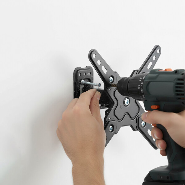 Soporte De Pared Monitor Tv Lcd Brazo Movil 13 - 42" Brateck Color Negro