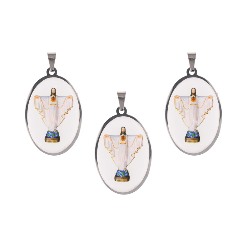 MEDALLAS DE SANTOS 5CM X3 UNIDADES Gp117/cristo Redentor