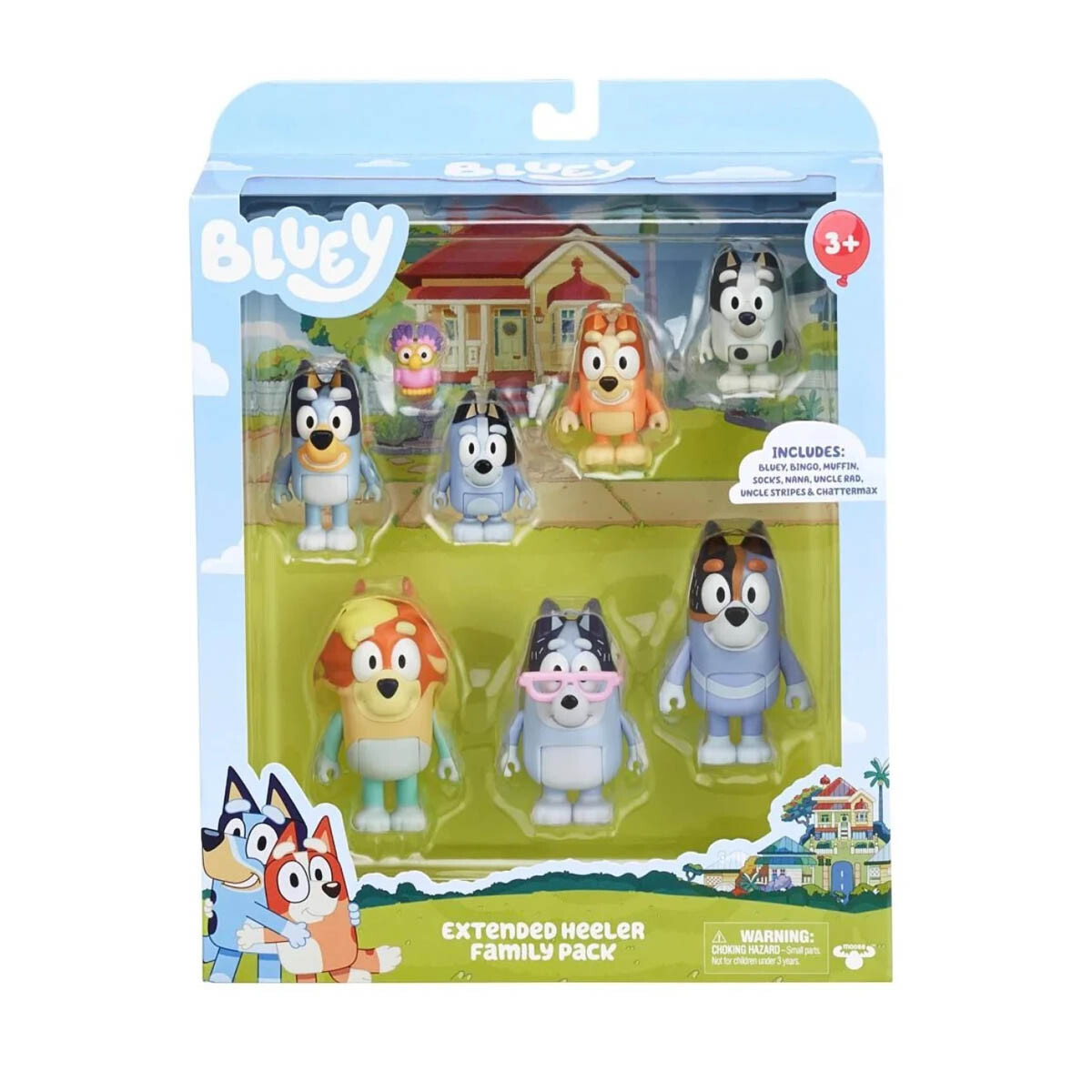 Figuras Extended Heeler Family Pack Bluey 
