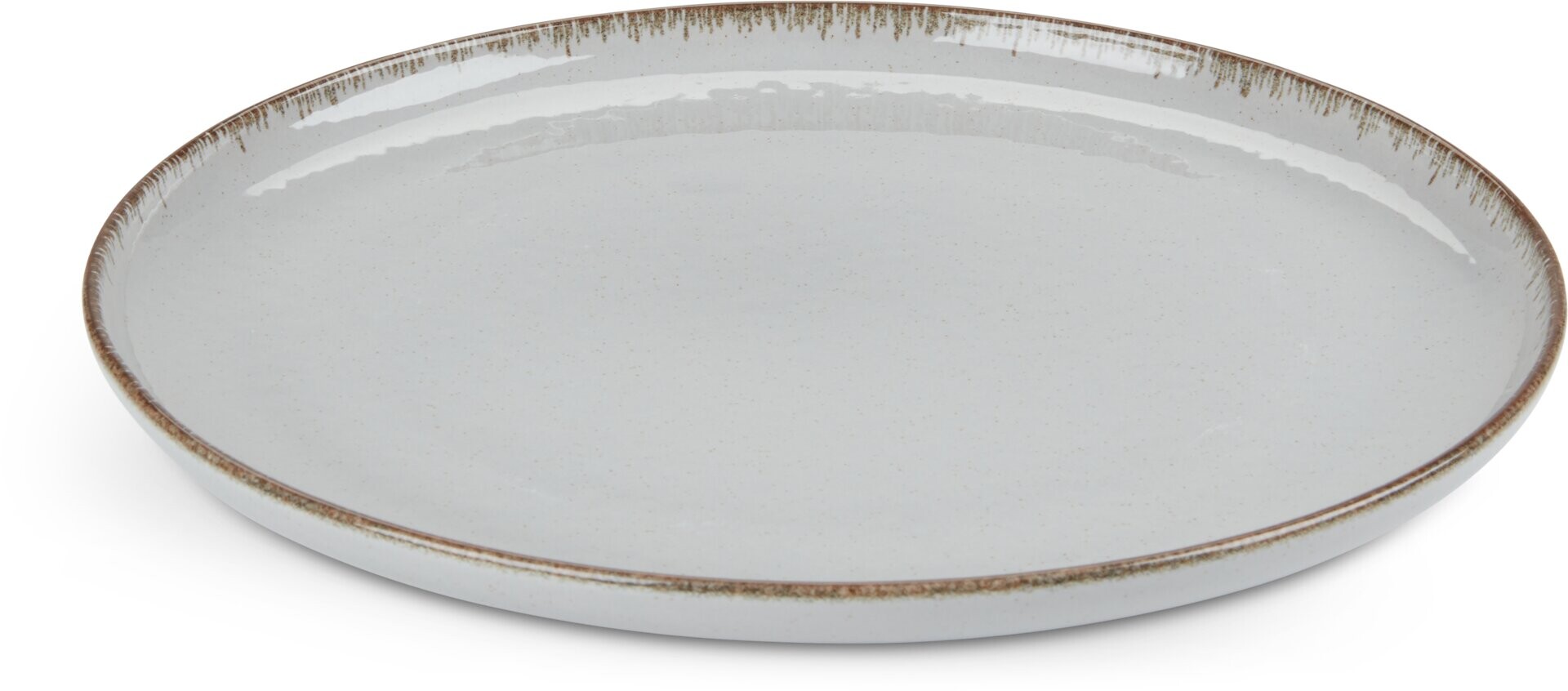 Plato FERDUS Ø27cm porcelana gris 