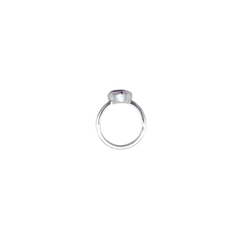 Anillo Triángulo-Plata 925-Con Amatista-AN4612 conpiedra