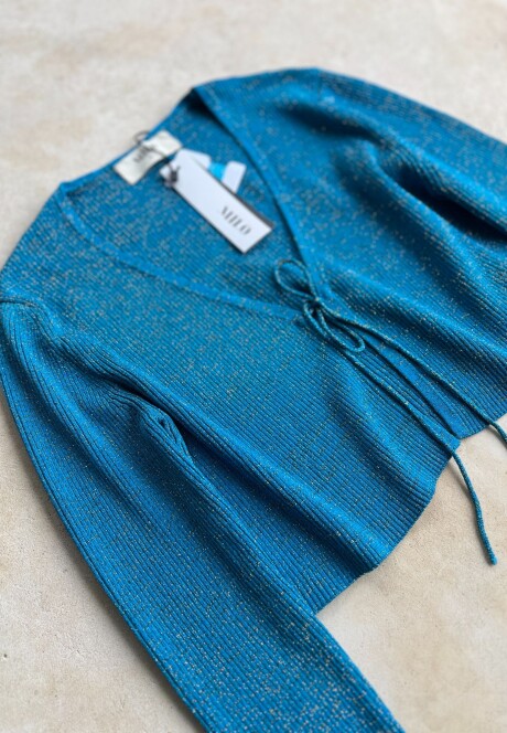 Top Lena SS24 Sonic blue