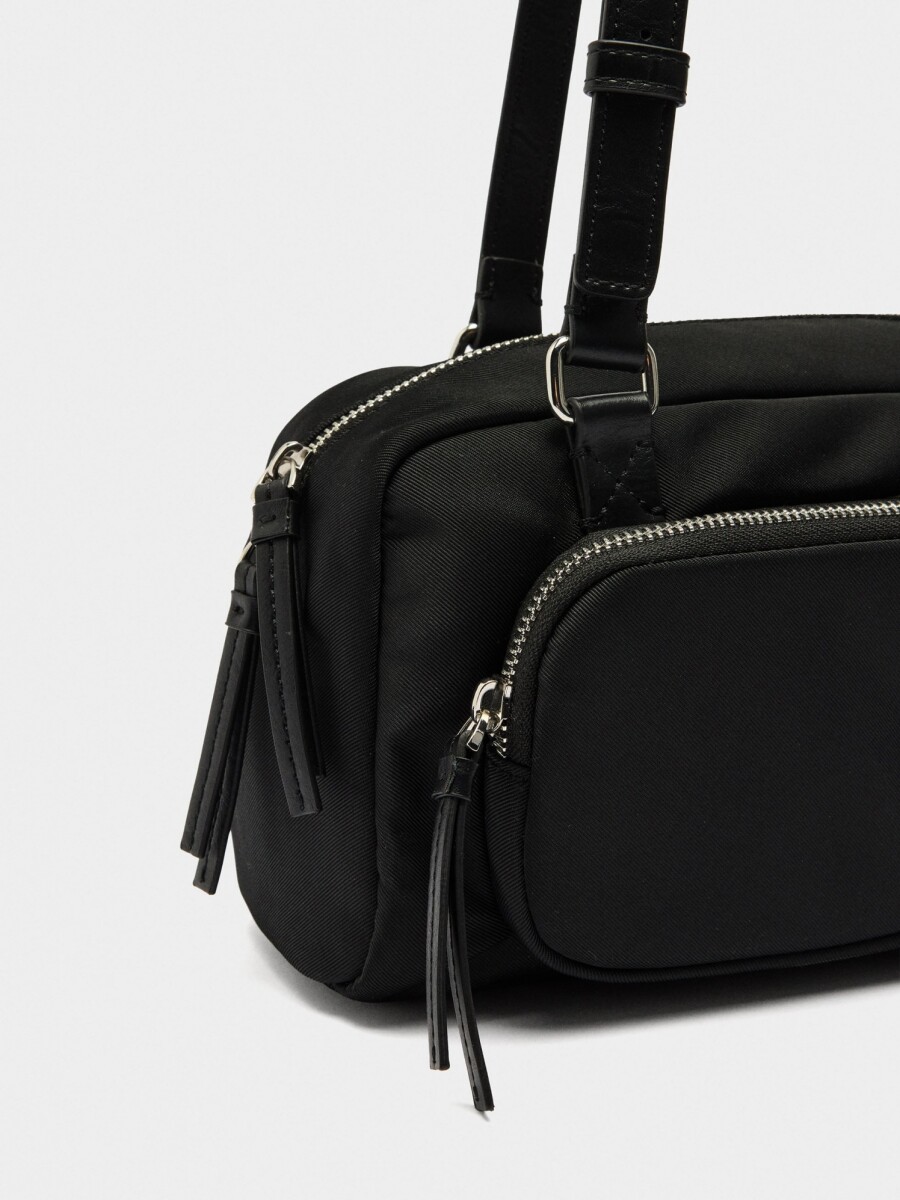 Bolso De Hombro De Nylon negro