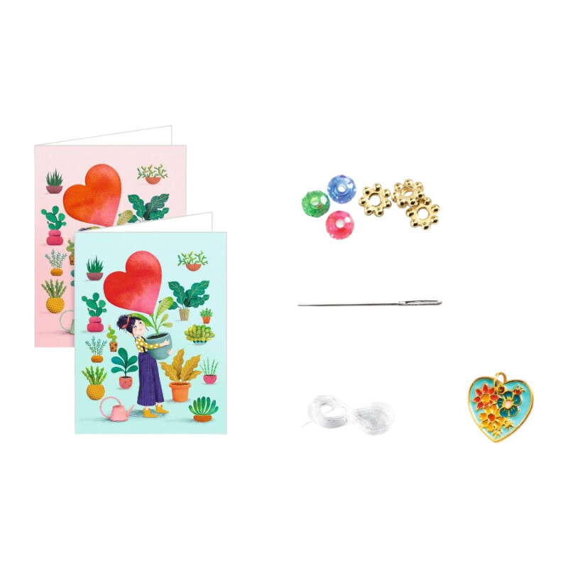 Set de Pulseras Corazón Enhebrado Djeco Set de Pulseras Corazón Enhebrado Djeco