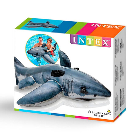 Inflable Intex Para Piscina Playa Tiburon Montable Inx057525