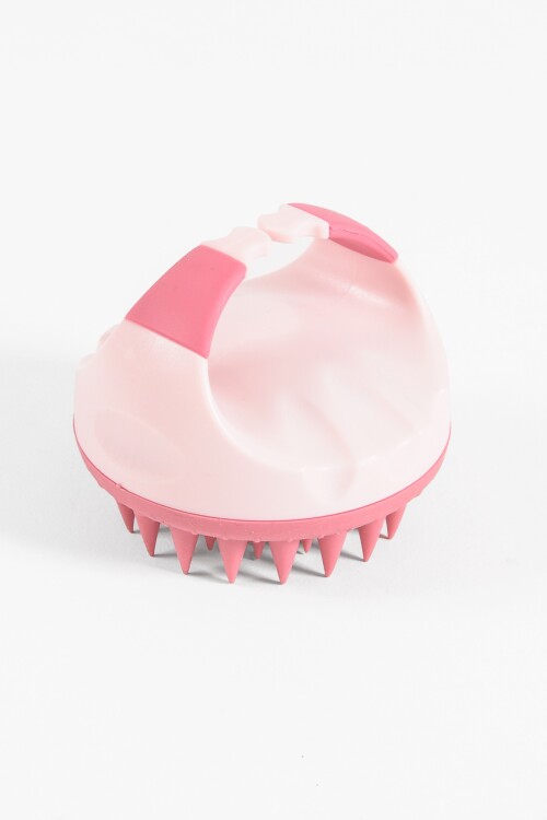 Peine de masaje cuero cabelludo fucsia