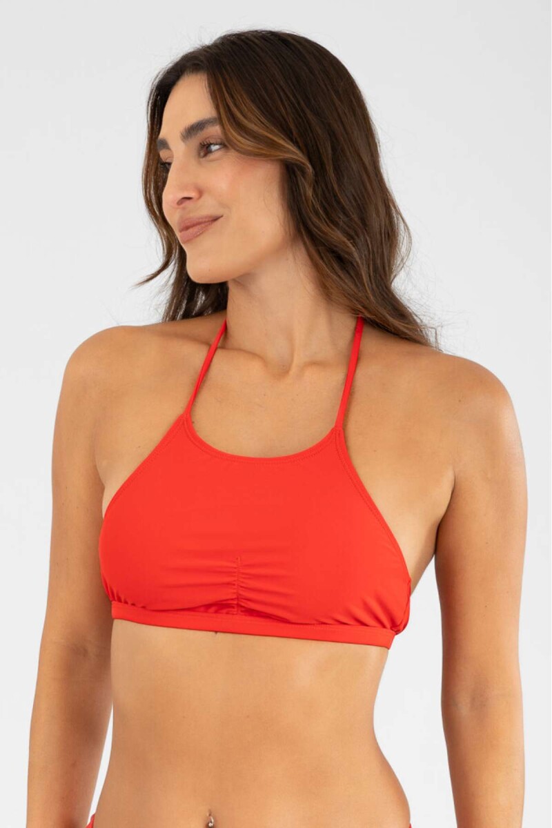 Top halter - Hot red 