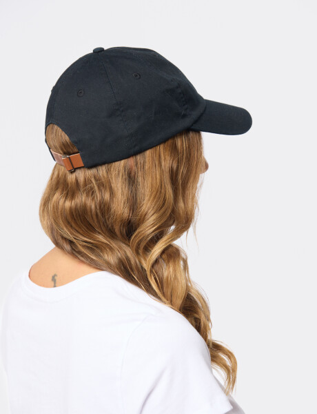 GORRO CON VISERA DE LONA Negro