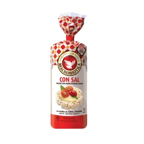 Galletas de arroz tradicional c/sal Macrobióticas 120g Gall.macrobiotica De Arroz 120