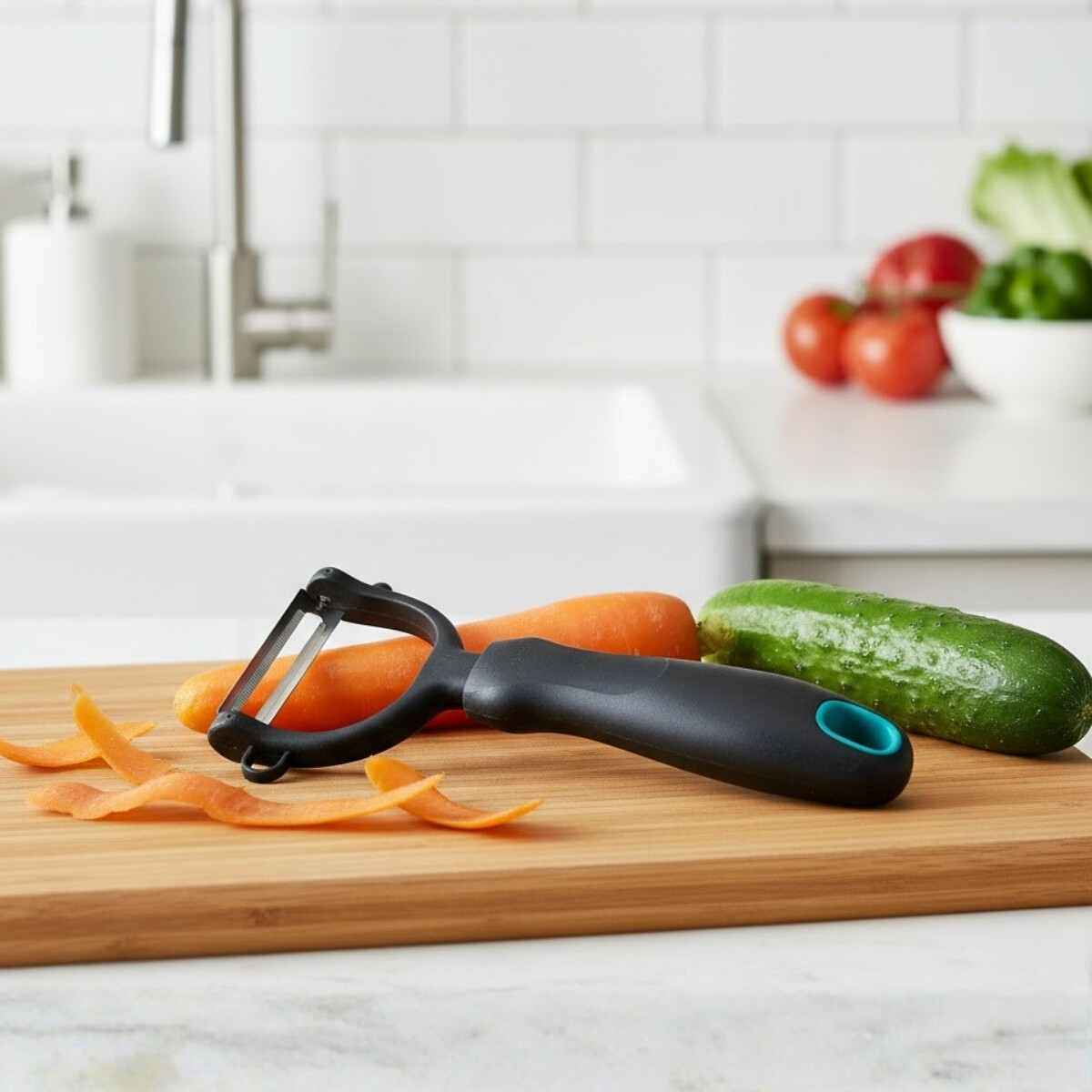 Pelador 18cm inox - NEGRO 