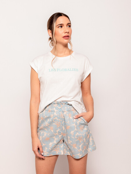 REMERA FLORALIES Crudo