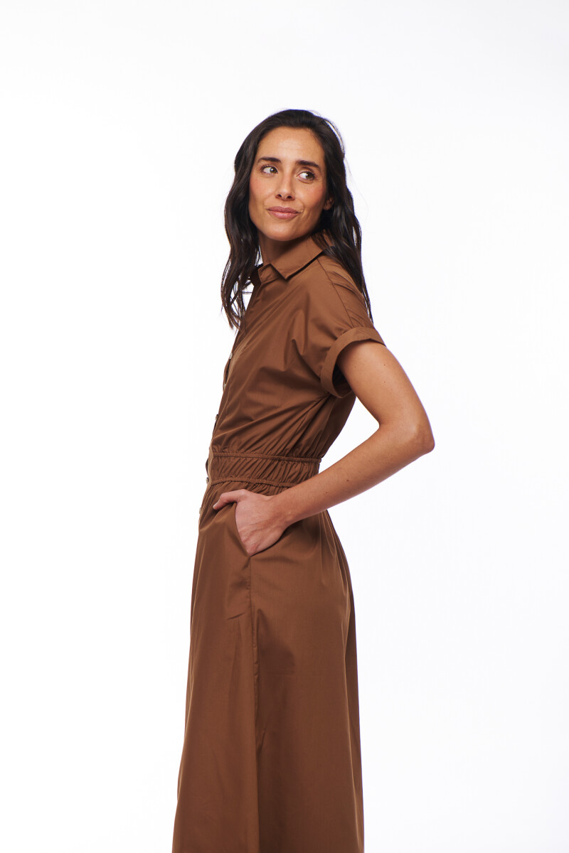 VESTIDO AUREA MARRON