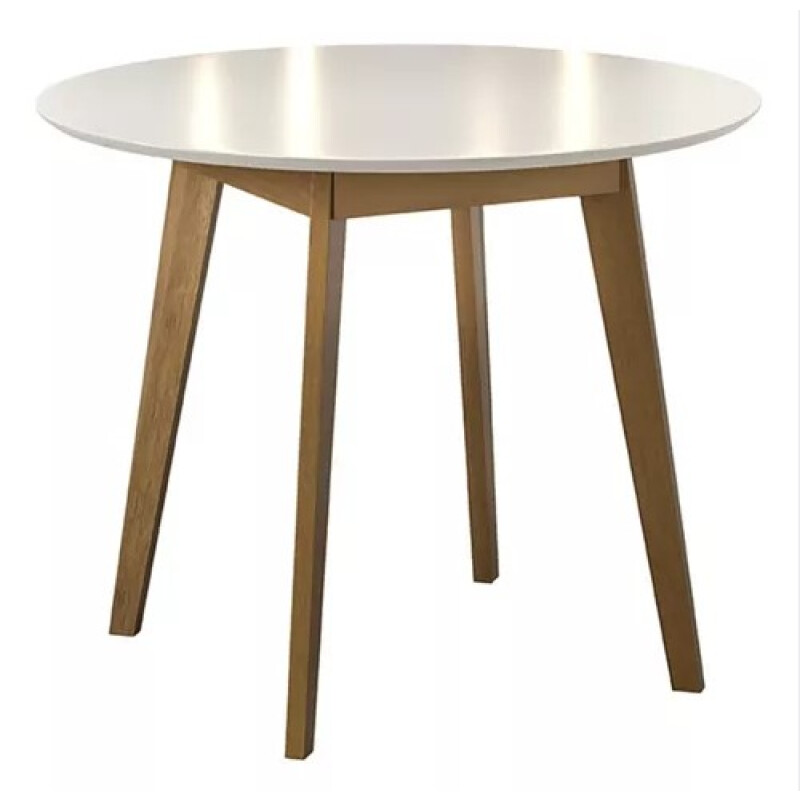 Mesa TOPACIO 1,03 Redonda color IMBUIA con Tapa color BLANCO Mesa TOPACIO 1,03 Redonda color IMBUIA con Tapa color BLANCO