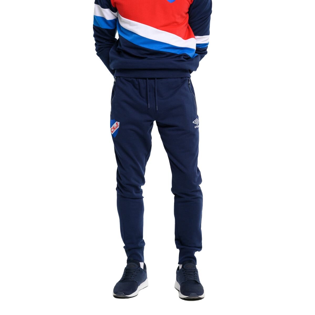 Pantalon Stripe Nacional Umbro - Marino/Blanco 