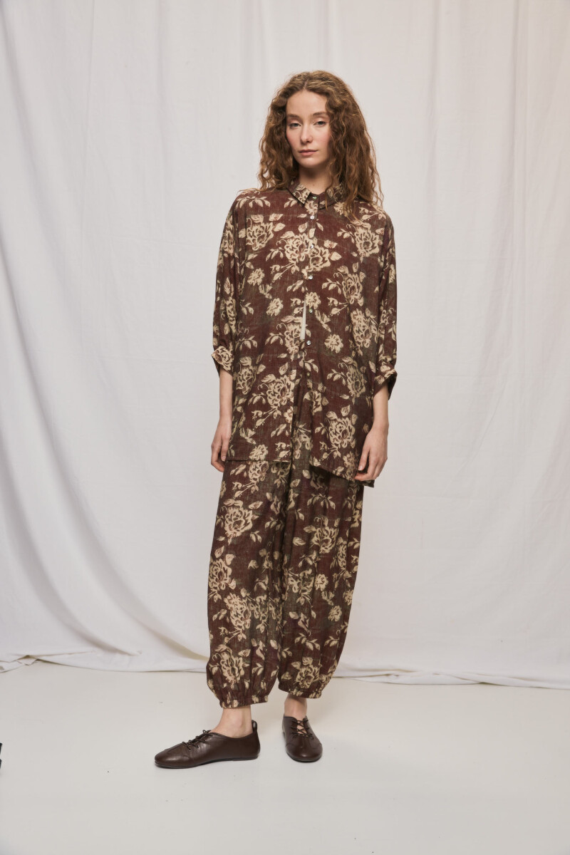 CAMISA ROSSI Marron