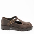 Imagen de Zapato Guillermina Cuero - Chocolate